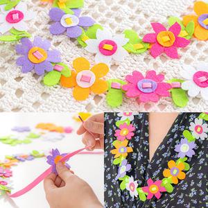 부직포 꽃 목걸이 만들기 방과후 미술 DIY 키트