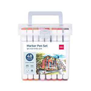 officeseller DELI 델리 트윈마카 트윈 마카펜 48색 SET 마카 [70803-48]