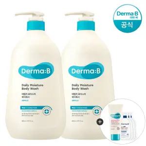 [공식] 더마비 데일리 모이스처 (대용량) 바디워시 (코튼머스크) 880ml x2개+(랜덤견본)튜브+3매