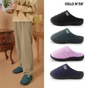 오슬로 N59 자수 패딩 슬리퍼(4컬러 택1)