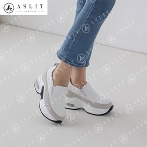 [신세계몰][애슬릿] 천연 소 가죽 에어 쿠션 키높이 여성 스니커즈