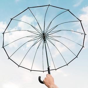16살대 튼튼 투명우산 넓은시야 비닐우산 자동 장우산