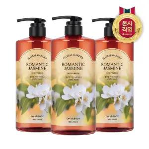 온더바디 플로럴 가든 바디워시 자스민향 950g 3개