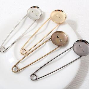 비즈아이 [9-808-01]옷핀 컵20mm브로치판 70mm ,1개