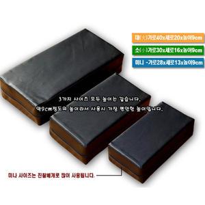 찜질방베개 병원베개 목침 차량발받침대 가죽쿠션 레자 물리치료실