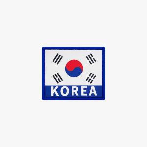 야광 코리아 태극기 패치 - 군인가방 밀리터리 군용 패치 가방 벨크로 와펜 전역선물 약장 곰신 꽃신