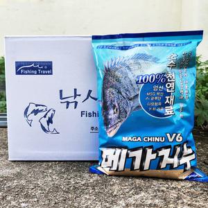 낚시여행 메가지누 V6 1박스 12개입 감성돔 건식 집어제 백지누 밑밥