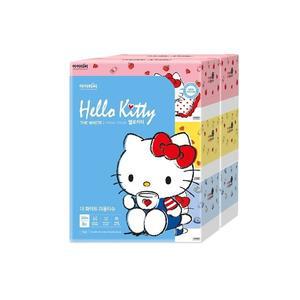 헬로키티 2겹 더화이트 미용티슈(200매) 6입X1팩(6개입)