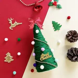 [오피스스쿨] 토단 털실로 크리스마스트리 만들기 1인세트 DIY 크리스마스 트리