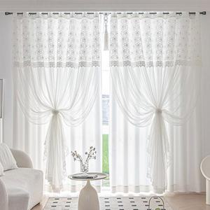 [지나송] 로망 웨딩스타일 2중암막커튼 (특대형)