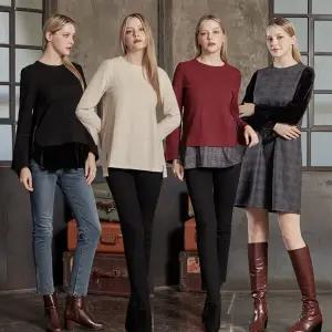 [로코엘라][로코엘라] 블레어 데일리 기모 티블라우스 4종택1