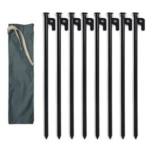 강철 단조팩 40cm 8P 세트+보관주머니 텐트 타프 그늘막 캠핑용품 텐트팩 단조팩40cm 캠핑팩 타프팩