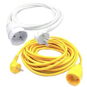 하트앤 국산 1구 짧은 멀티탭 전기연결선 _노란색 15미터