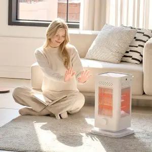 프롬비 아뜨 전기히터 오방난로 FE241 난방기 전기스토브 화이트