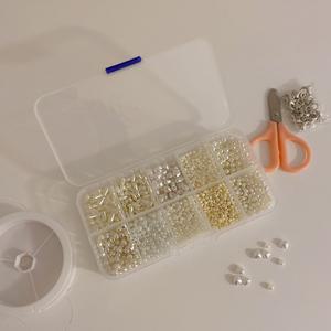 진주목걸이만들기 DIY 비즈공예재료 못난이 진주 반지만들기 비즈키트세트