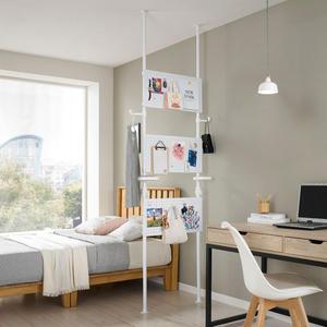 왕자 파티션 행거 (타공판 3단) 후크 옷걸이 소품 수납 1013