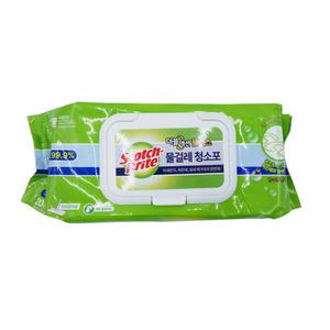 3M 물걸레청소포 더블액션 플러스 대형 20매 밀대리필 청소물티슈 리필패드 흡착포 청소 밀대패드