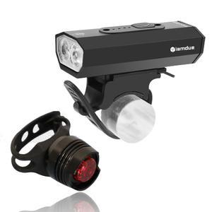 [본사직영] 아이엠듀 LED 충전식 자전거라이트 전조등 후미등 세트 부라이트BL01