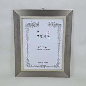 고급 메탈실버라인 영정액자 11x14 장수 사진 장수액자 사진크기 가로28cm 세로35.4cm