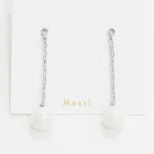 [하프클럽/]여자 담수 진주 드레스 우아한 롱드롭 이어링 귀걸이