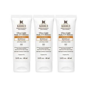 키엘 울트라 라이트 데일리 UV 디펜스 썬스크린 60ml(SPF50) 3개