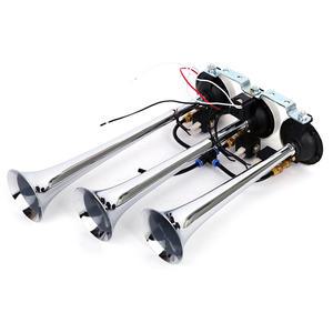 3발 상어 뮤직 에어혼(12V 24V 겸용) 에어탱크용 크락션 아기 샤크 클락션 화물차 버스 보스 경음기