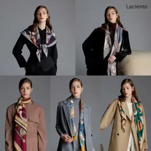 [론칭가 99000원] 라씨엔토 울실크 더블페이스 클래식 머플러