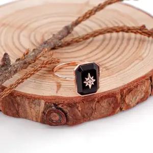 14k 스퀘어 오닉스 반지 OPDSR1640-2