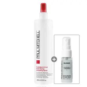 폴미첼 패스트 드라이 스컬프팅 헤어스프레이 250ml+드라마틱 리페어 20ml 헤어픽서