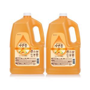 자연퐁 주방세제 오렌지 용기, 3.04L, 2개