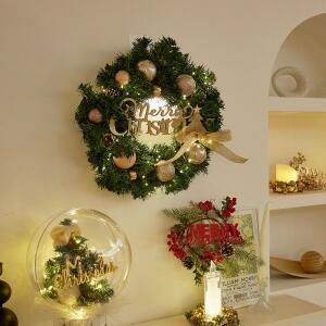 [더라임코리아]빅토리아 크리스마스 리스 40cm 벽장식 인테리어 소품