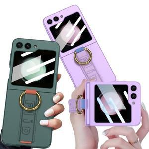 [갤럭시 Z플립5] 링 슬림 레더 프로 하드 케이스