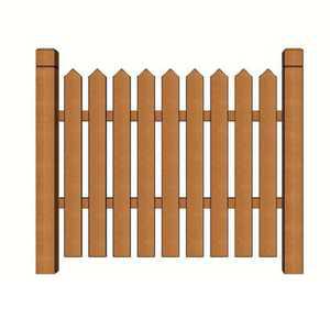 나무 울타리 농장 야외 난간대 합성목재 말뚝 담장