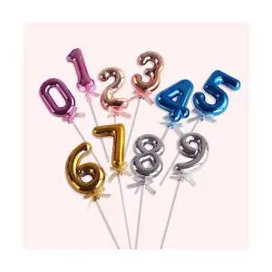 올씨 미니케이크 장식 숫자 숫자픽 왕관토퍼 풍선토퍼 파티용품