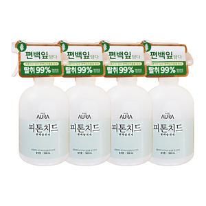 엘지 아우라 피톤치드 편백탈취제 숲속향 500ml 4개 섬유탈취