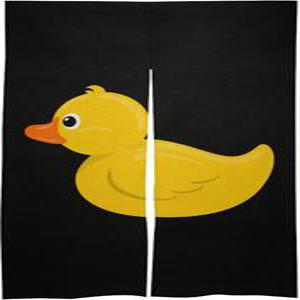 노란색 오리 귀여운 동물 문짝 커튼, 욕실 파티션 노렌 거실 주방 입구 출입구 커튼