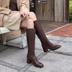 [롯데백화점]소보 카리브 스퀘어 롱부츠 6cm