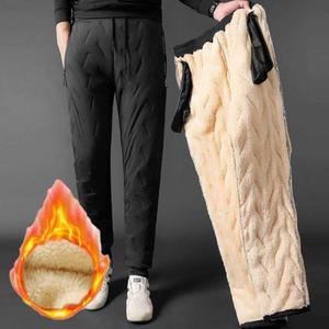 남자 기모 융털 바지 패딩바지 겨울 트레이닝 작업복 조거 일자 밴딩팬츠