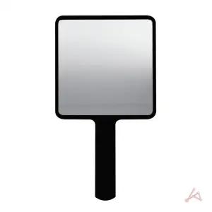평면 심플 사각손거울 블랙
