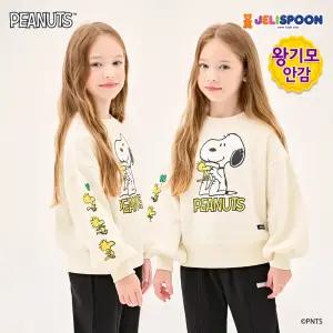 [피너츠]스누피와 우드스탁 밍크기모티셔츠 /아동복