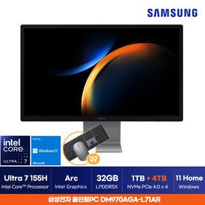 삼성전자 올인원 프로 27인치 DM970AGA-L71AR 일체형 PC 32GB 1TB+4TB ON