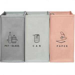 모노블 더길어진 반전매력 재활용 분리수거함 3p 혼합색상