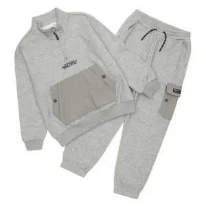 [에스핏] HC09 화섬배색반집업세트기모상하  SJY711MKTR04 (S23550039)