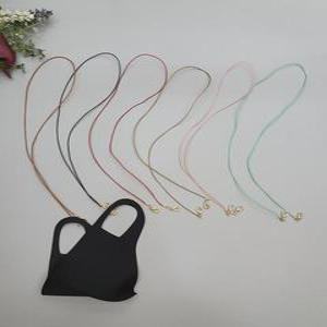 얇은 리얼 가죽 마스크줄 마스크걸이