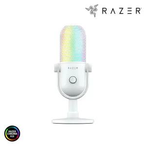 [혜택가 15만] 레이저코리아 Seiren V3 Chroma White 세이렌 V3 크로마 화이트 RGB 스트리밍 콘덴서 USB 마이크