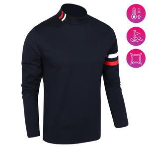 [노블진]남성반목티 터틀넥 기모 반목폴라 스판 겨울티셔츠