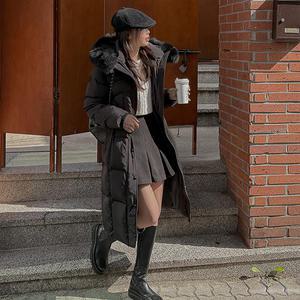 [제작/빅사이즈]이블렛 퓨리마 폭스퍼 웰론 벨트SET 롱패딩 제이스타일