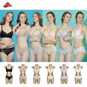 [라이크라]라이크라 노와이어 옆구리 3단 보정 홈쇼핑 브라팬티세트 2종 6+6