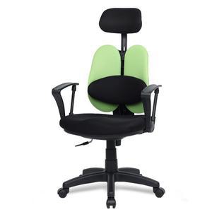 [체어포커스] 휴먼DW 고급형 대요추헤더형 사무실 등받이 컴퓨터 게이밍 사무용 학생 공부 의자