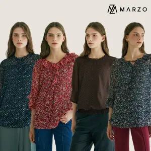 [마르조][마르조][1종]간절기 쉬폰 블라우스